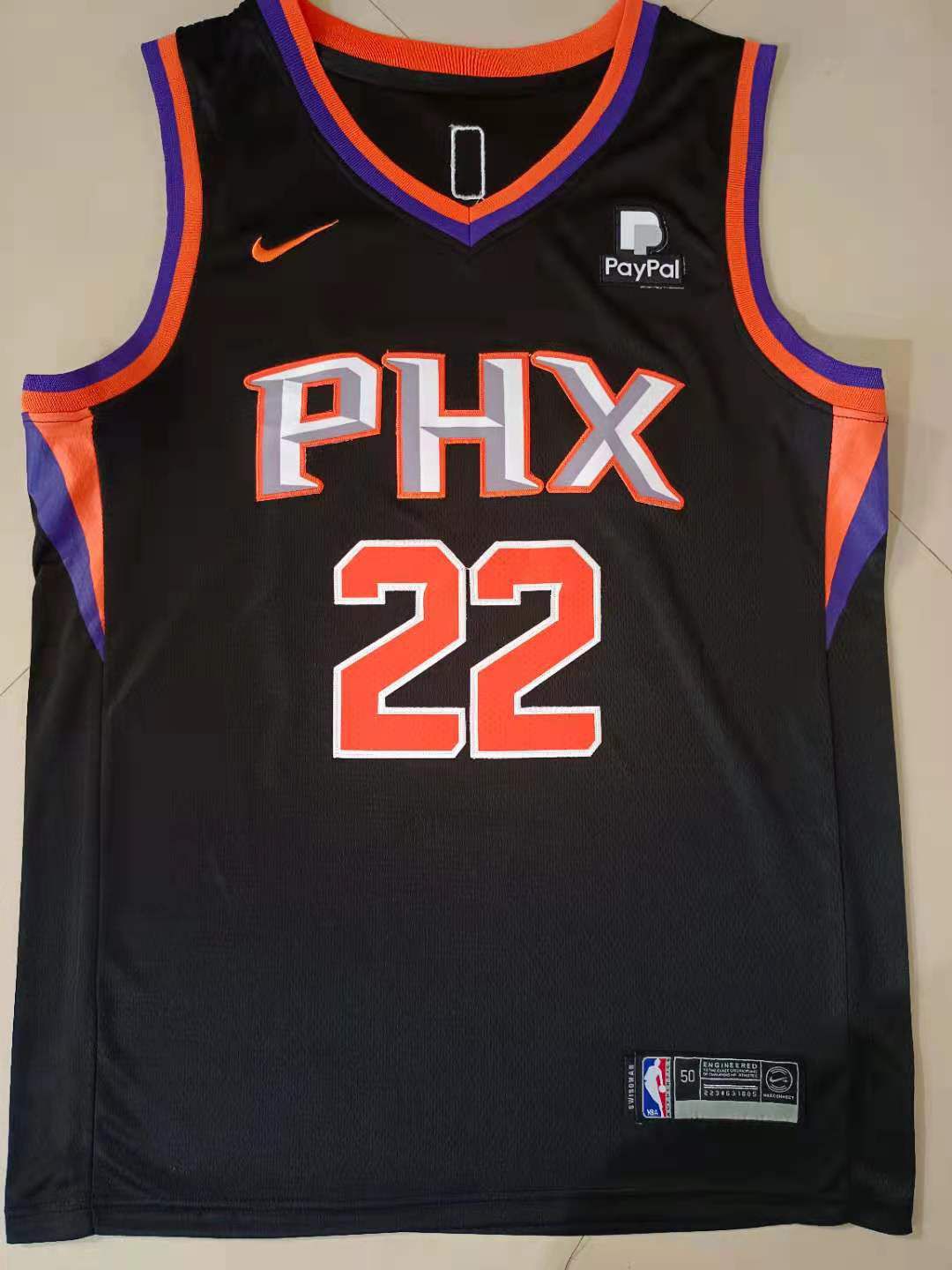 Men Phoenix Suns #22 Ayton Black Game Nike 2021 NBA Jerseys